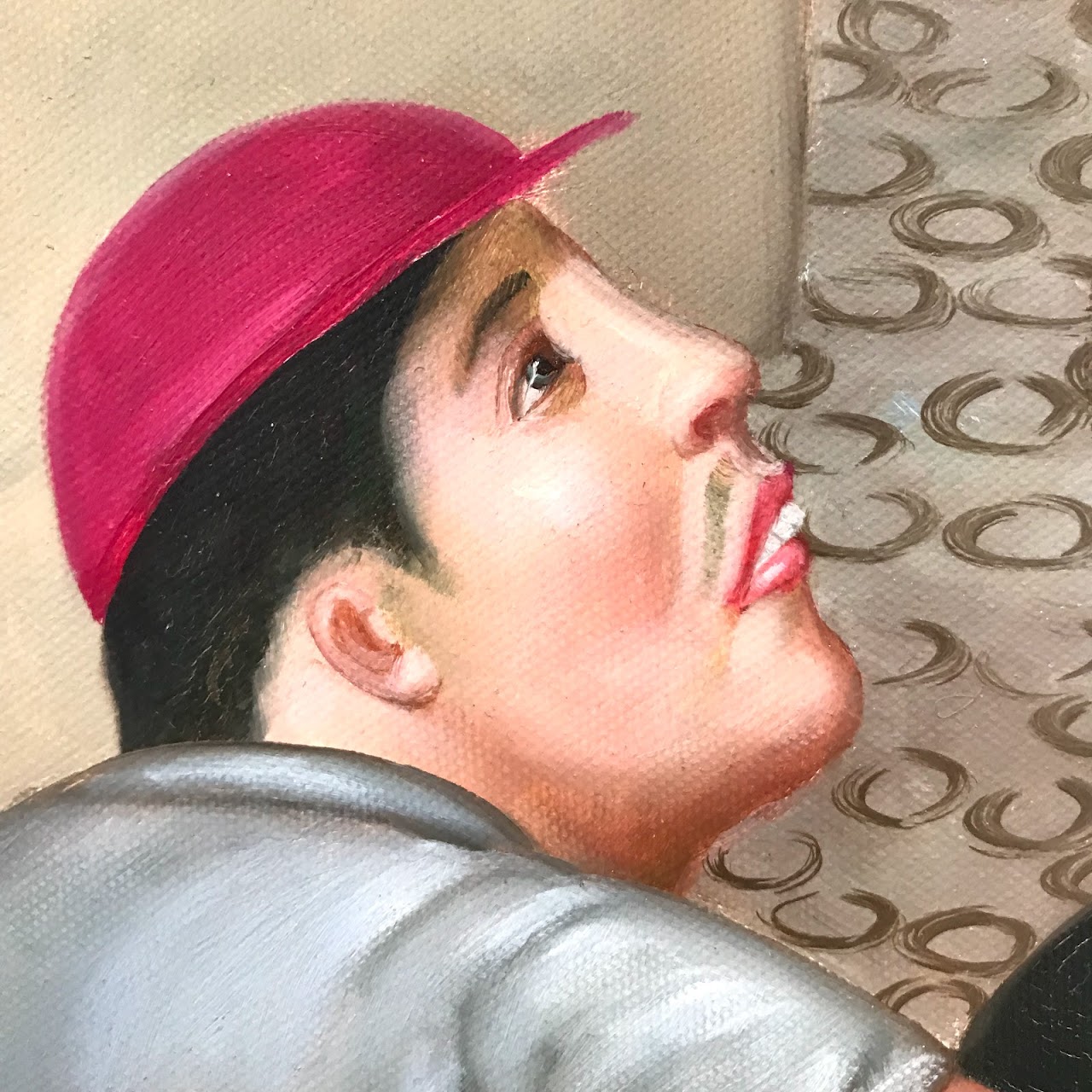 Signed 'Rotero' Botero Homage Painting