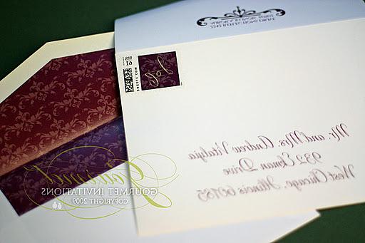 wedding envelope liner