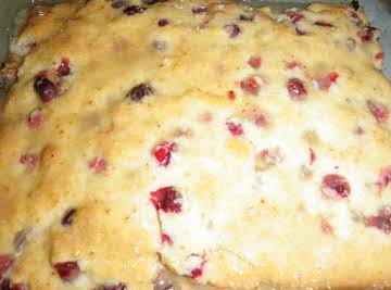 Cranberry Cottage Cake with Lemon Sauce