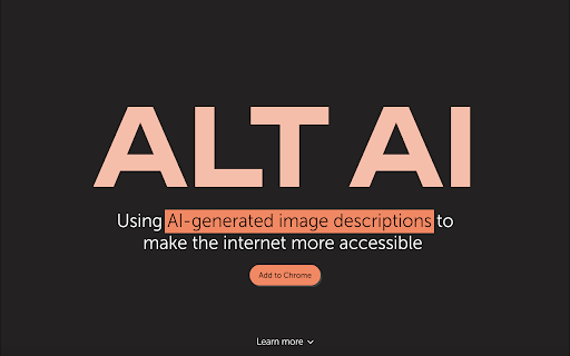 ALT AI: Add alt text to image descriptions