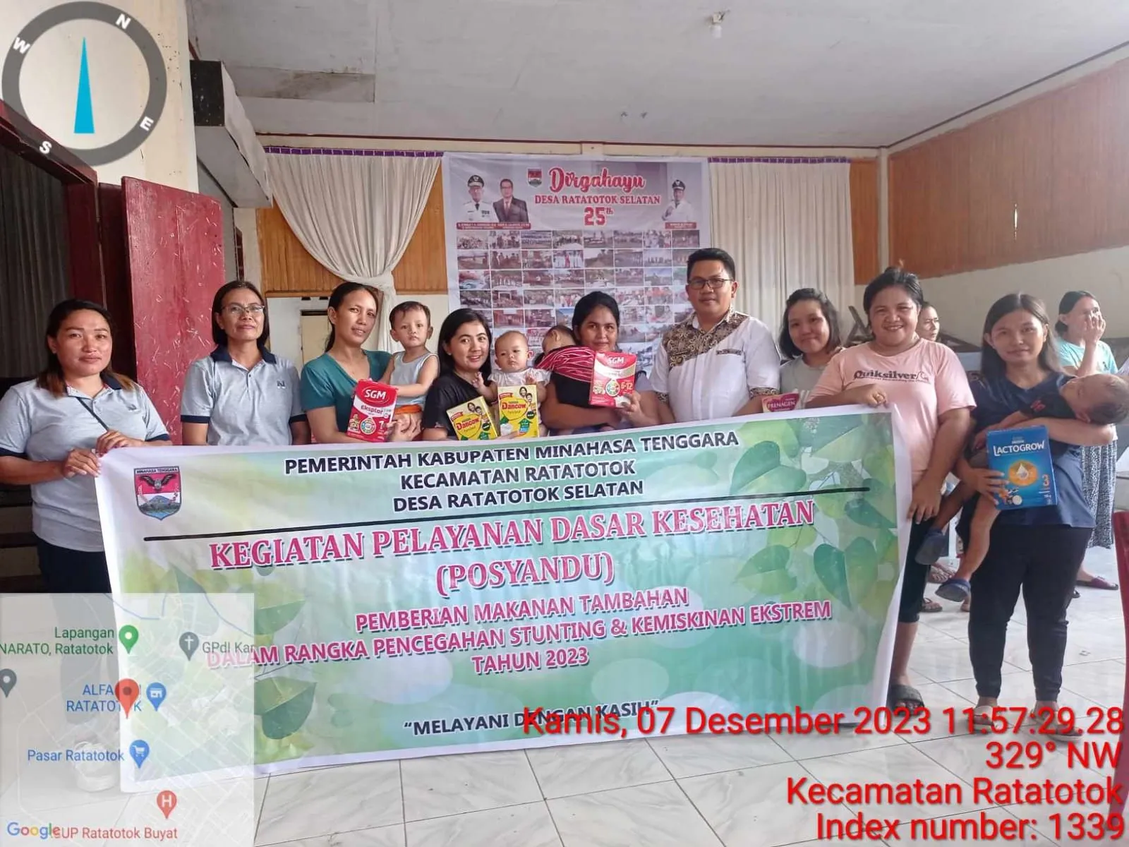 Pemberian makanan tambahan untuk balita, ibu hamil, dan lanjut usia. (Foto istimewa)