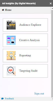 Screenshot of Ad Insights (By Digital Mozarts)