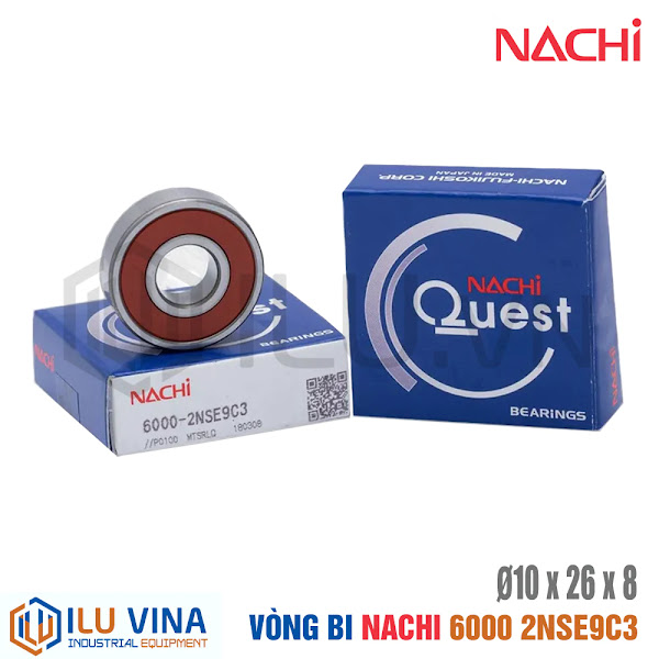 6000-2NSE9CM - Vòng bi, Bạc đạn, Bearing  Nachi 6000-2NSE9CM