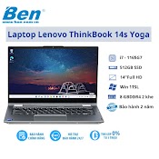 Laptop Lenovo Thinkbook 14S Yoga Itl (20We007Nvn)/ Core I5/ Ram 16Gb/ 512Gb Ssd/ 14'' Fhd Touch/ Pen/ Win11