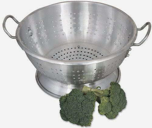  Browne Foodservice CA1611 Heavy Duty Aluminum Colander, 10-2/5-Quart