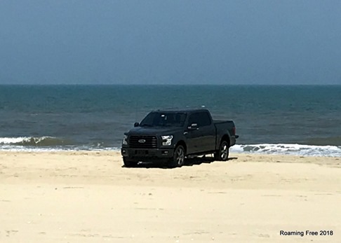 Parked on the beach