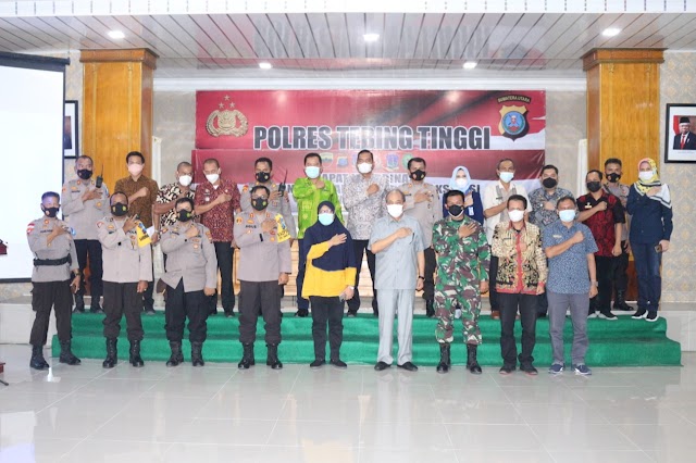 Rakor Target dan Pencapaian Vaksinasi di Wilkum Polres Tebing Tinggi, Ini Penjelasannya :