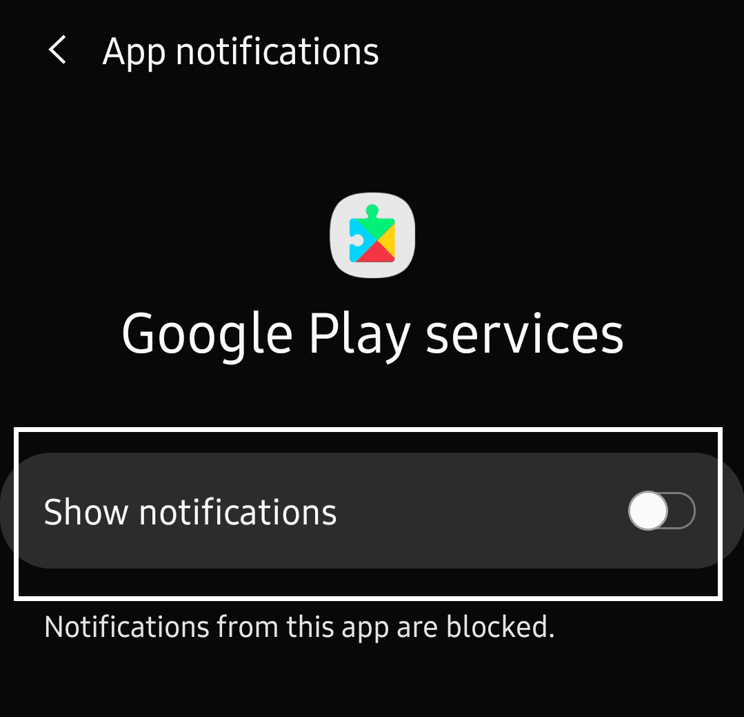 Scegli Blocca tutto |  Disabilita le notifiche OTA su Android