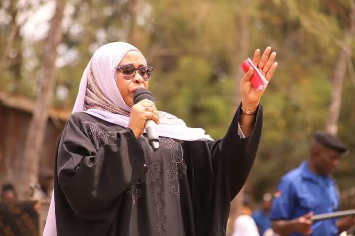 Kwale Woman Rep Fatuma Masito addresses the media in Shimba Hills on October 20