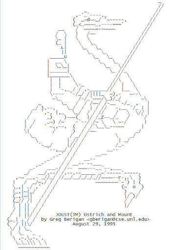 Chocobo em ASCII Chocobo em ASCII