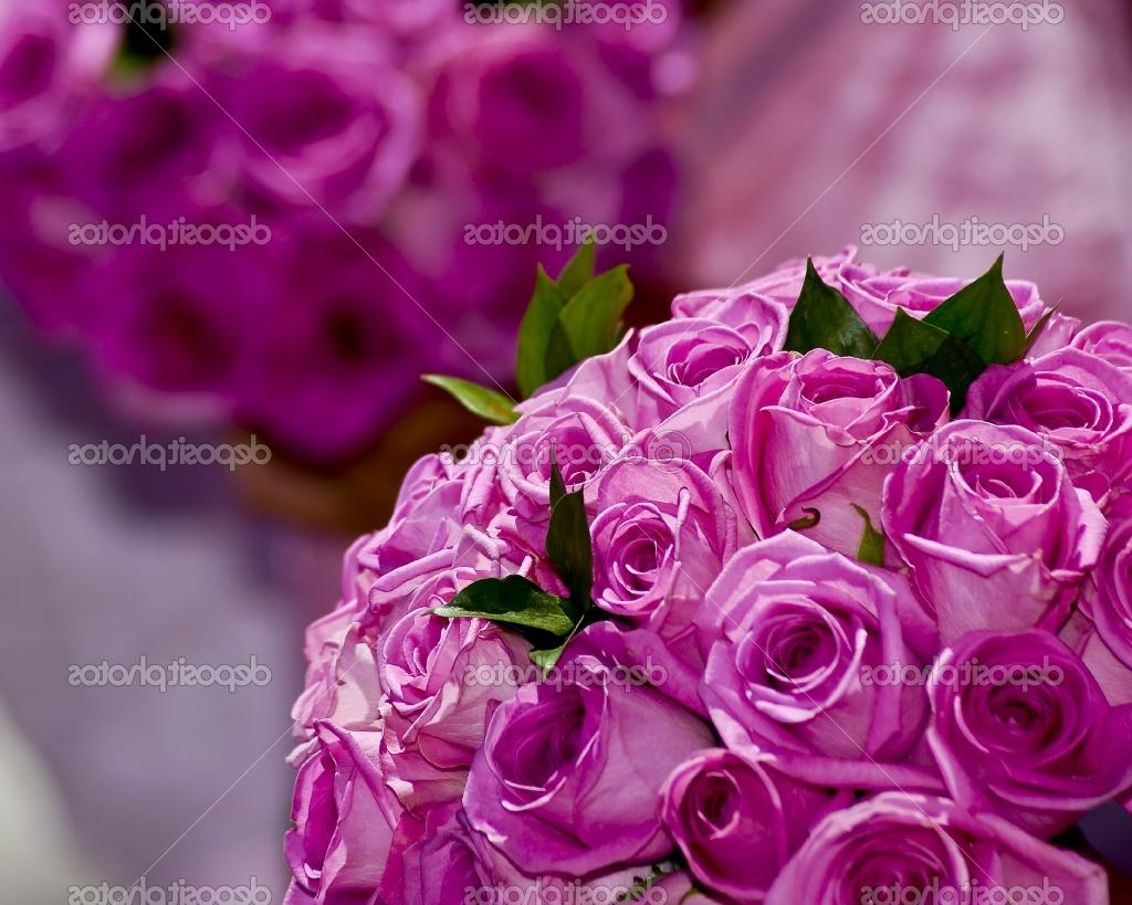 Two pink rose wedding flower