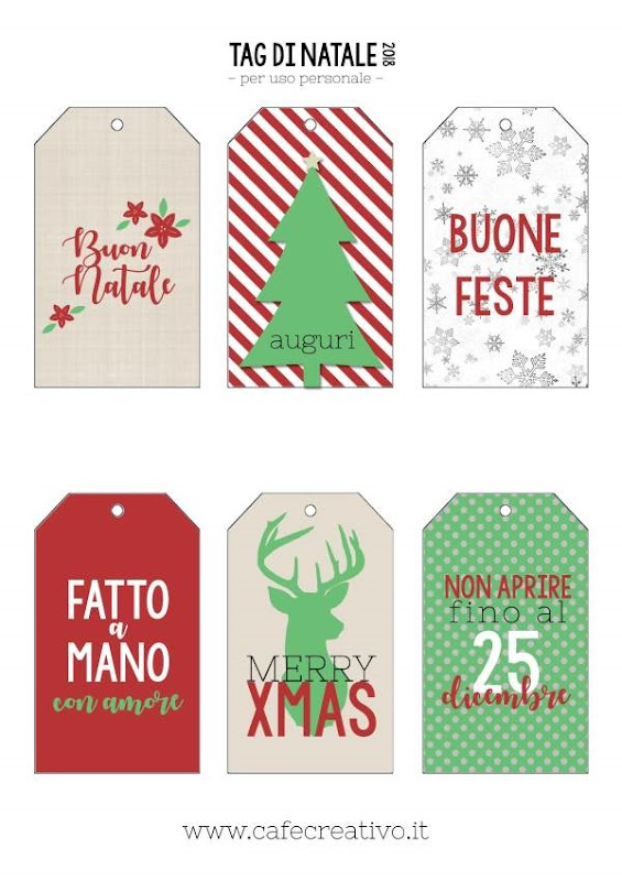 Etichette Per Regali Di Natale Da Stampare.Etichette Per Regali Di Natale Stampabili Fai Da Te Cafe Creativo Idee Fai Da Te E Tutorial