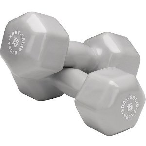  Body Solid Tools Vinyl Dumbbells 15Lb - Pair