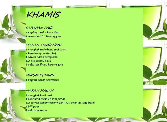 Resepi Menu Diet Rendah Kalori - October N