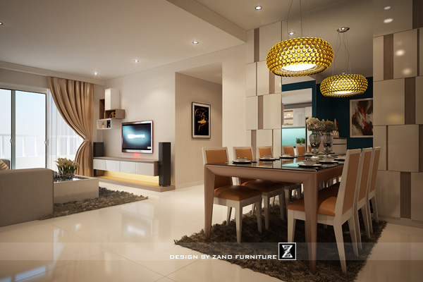 Thiết kế nội thất căn hộ chung cư số 4  W1 120m2, 3 phòng ngủ khu Central Sunrise City 7
