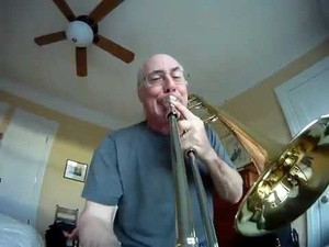 This Wacky Angle Makes Trombone-Playing Look Like Bungee Jumping