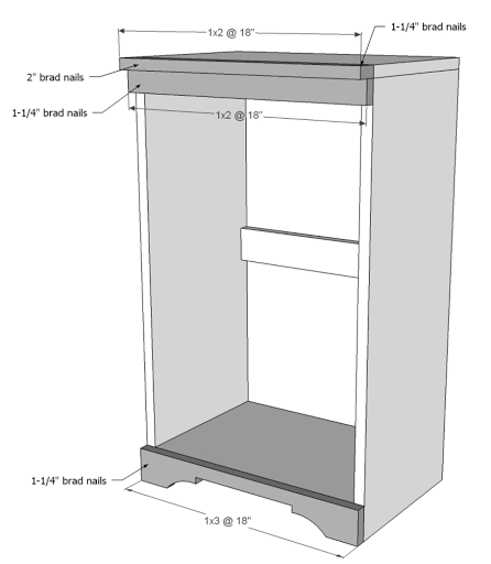 The Hawkes Nest: DIY Tilted Trash Can Cabinet Tutorial