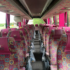 Het interieur van de Vanhool van Muys Reizen