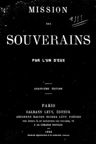 Cover of Saint Yves D'Alveydre's Book Mission des Souverains (1884,in French)