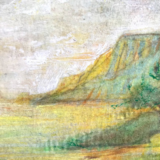 Mixed Media Landscape Drawing