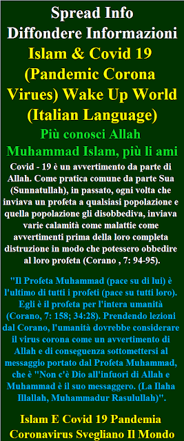 Islam e Covid 19 Italian Language Pandemia Coronavirus Svegliano Il Mondo