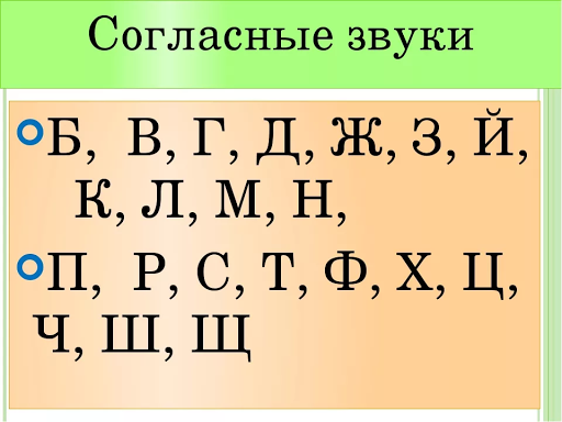 Согласное звучание звуков