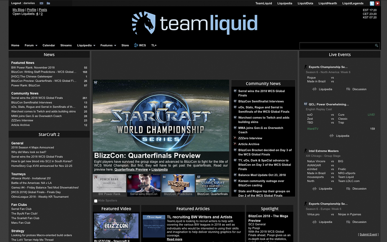 Teamliquid.net - Dark Theme Preview image 3