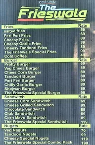 The Frieswala menu 3