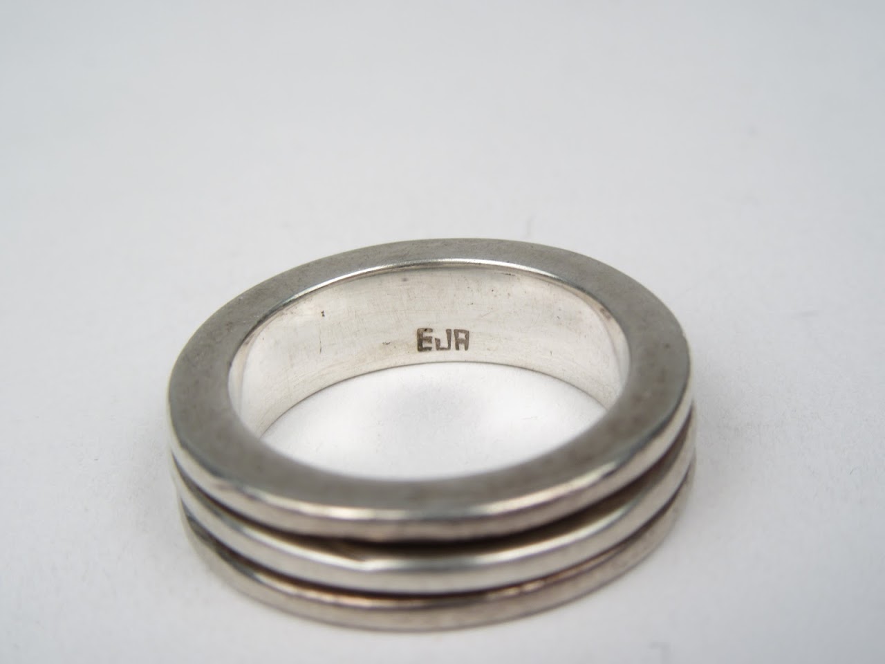 14k White Gold Spinning Ring