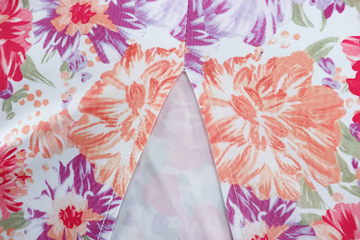 Title 12, Digital Printed V-neck Suspender Dress with Lon...