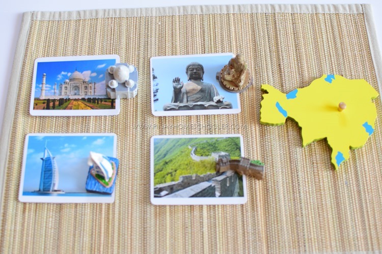 Montessori Landmarks of Asia 3 Part Cards and Fact Cards