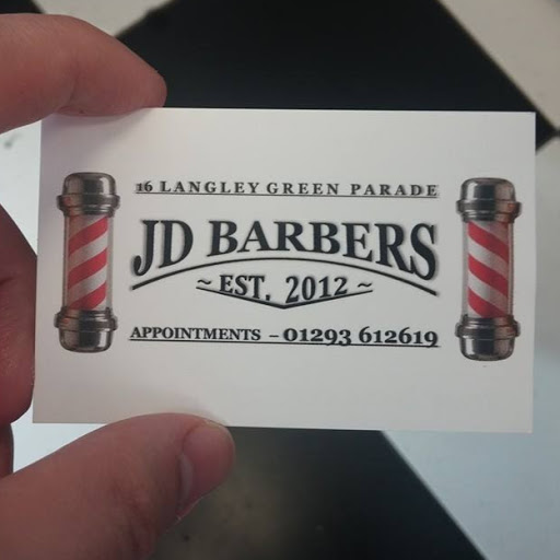 JD Barbers Gatwick logo