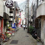 empty street in Shibuya in Shibuya, Japan 