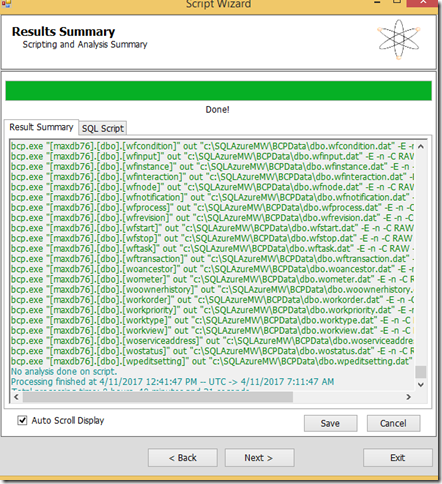 aws maximo azure sql tool done 