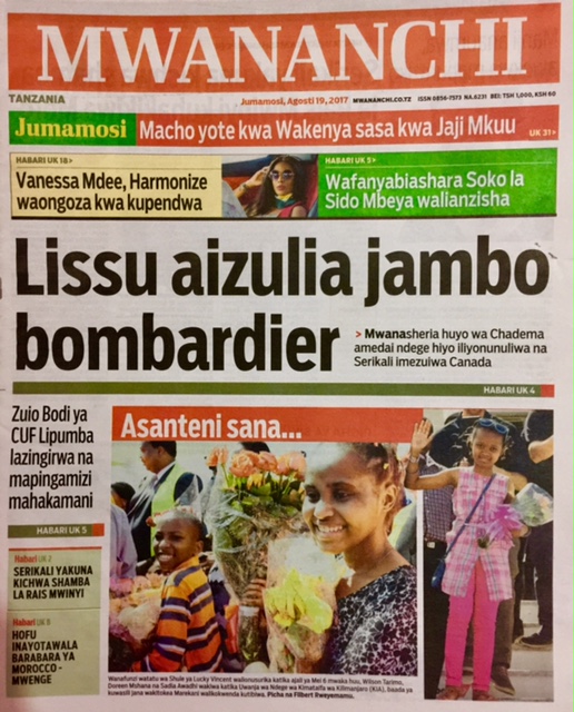 Habari Zilizopo Katika Magazeti ya Leo Jumamosi ya August 19