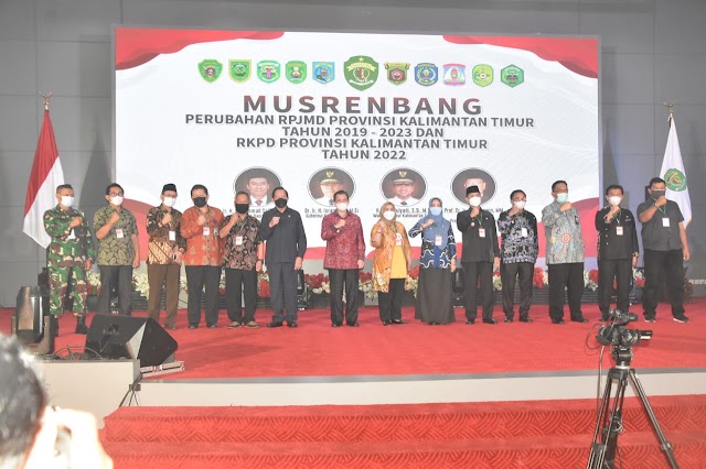 Kasrem 091/ASN Hadiri Musrenbang perubahan RPJMD Provinsi Kaltim 2019-2023 dan RKPD Provinsi Kaltim 2022