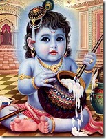 [Krishna stealing butter]