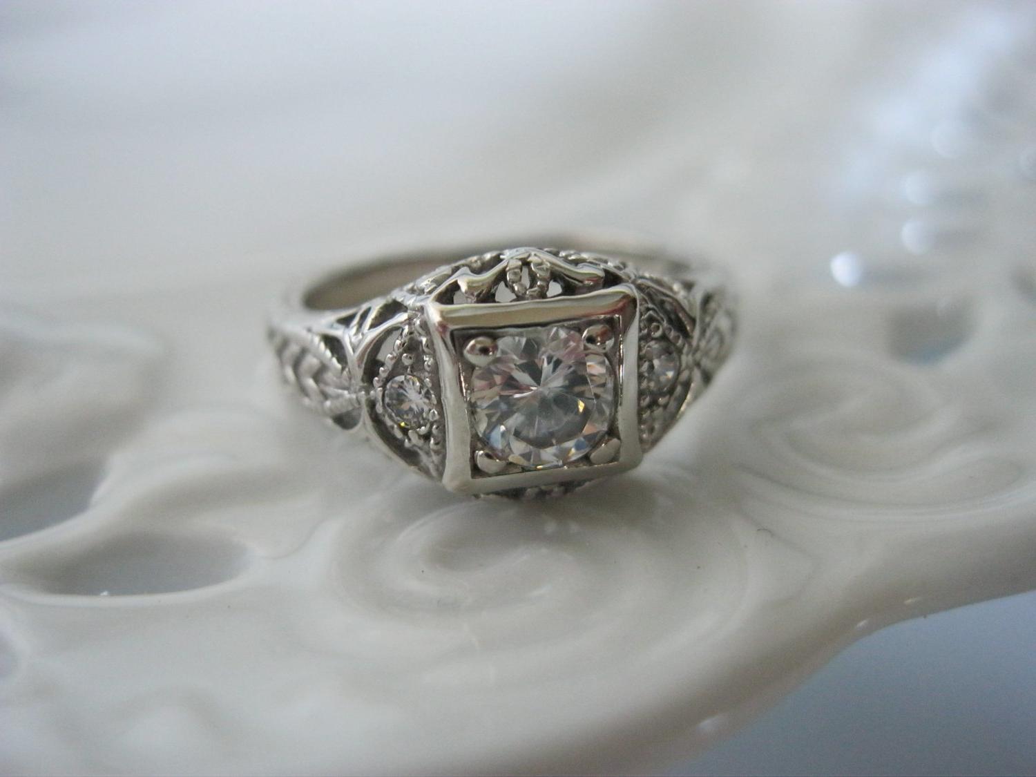 Antique Art Deco Diamond