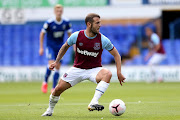 Jack Wilshire of West Ham United during the Pre-Season Friendly between Ipswich Town and West Ham United at Portman Road on August 25, 2020 in Ipswich, England. 