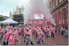 Milano - Lancia Pink Parade , Ypsilon wrappata