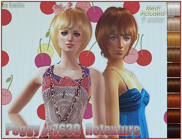 Peggy #7630 Retextured PeggyFHair7630byEmilia