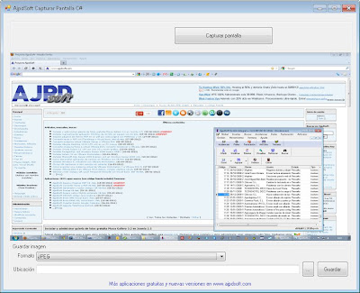 AjpdSoft Capturar Pantalla C#