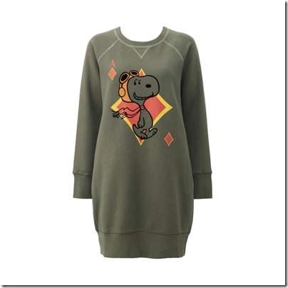 UNIQLO X Peanuts Women Sweat Pullover Dress 05