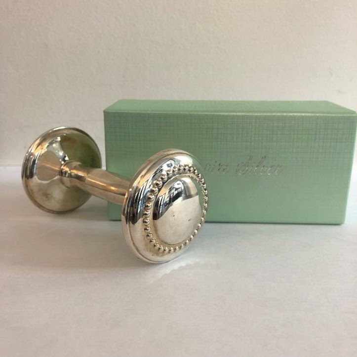 Sterling Silver Baby Rattle