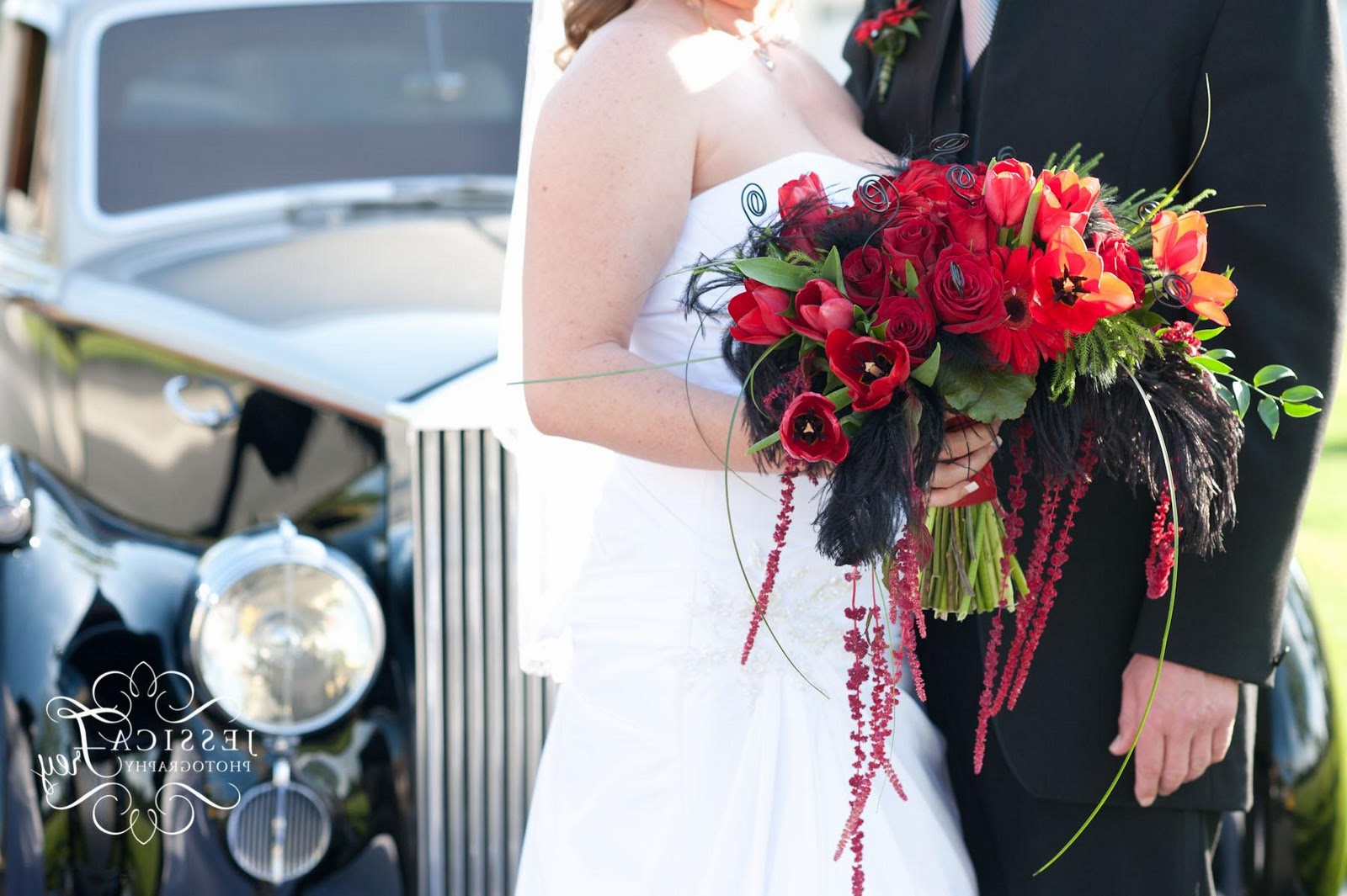 black and white wedding