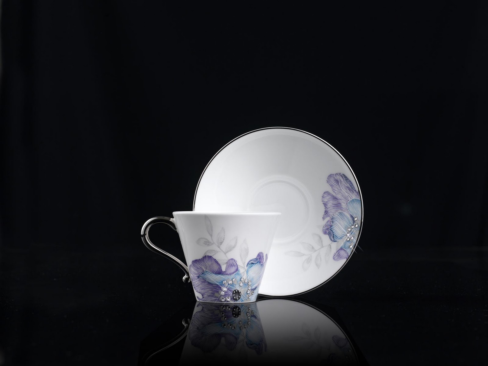 Tea Set  Purple 