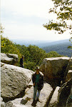 Photo of me on Chimney Rock, Autumn 1996.