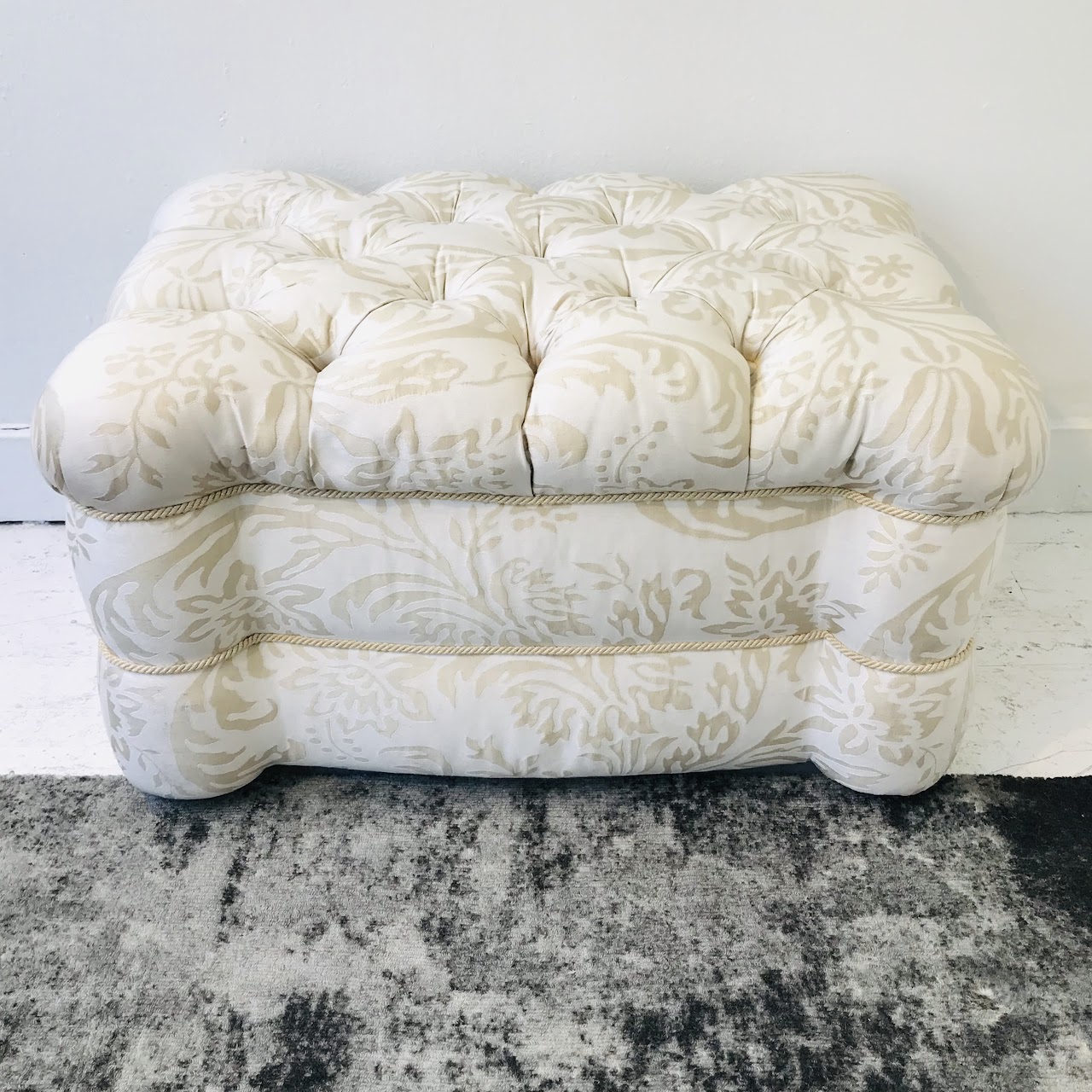 A. Rudin Tufted Ottoman