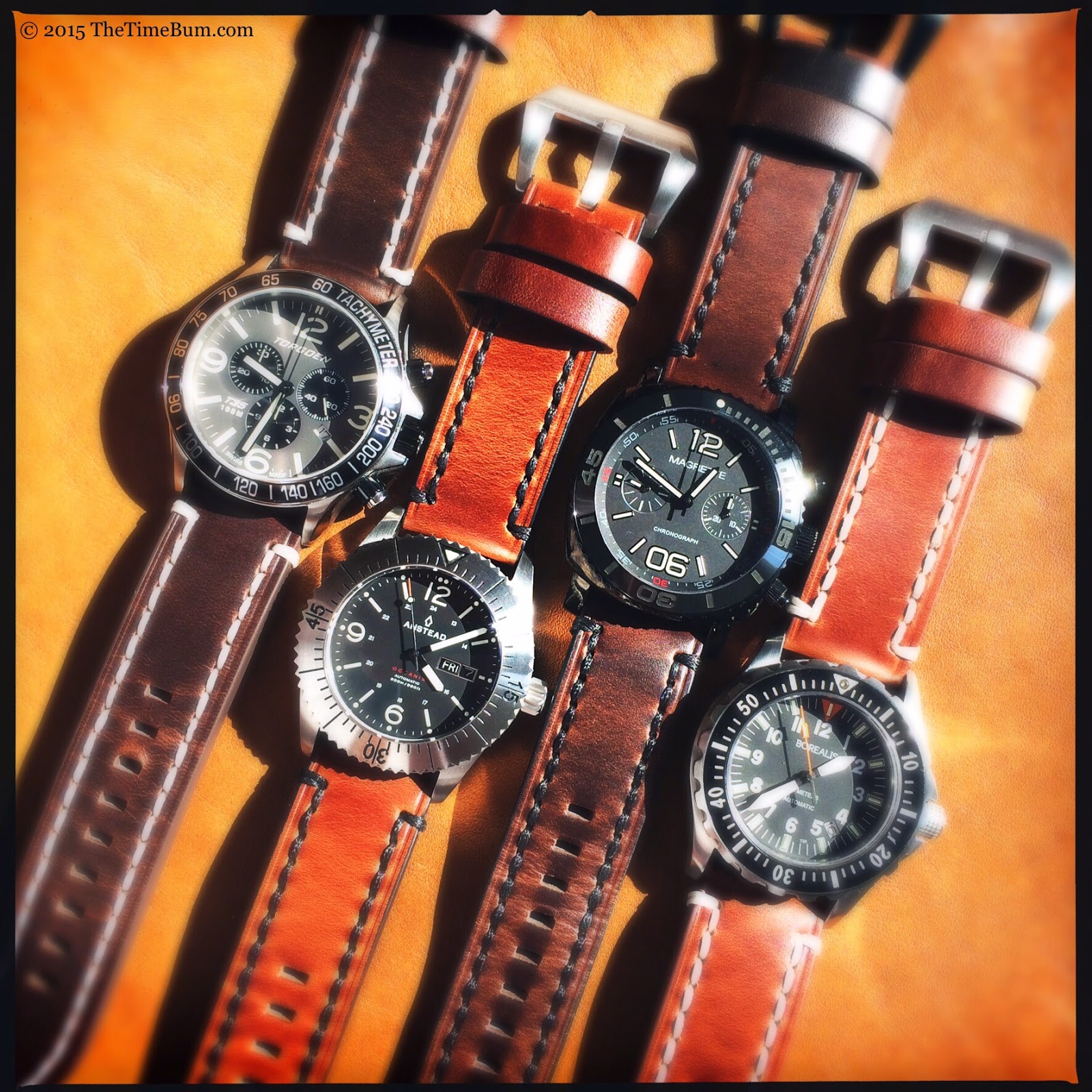 Panatime Vintage Tobacco Leather Watch Straps