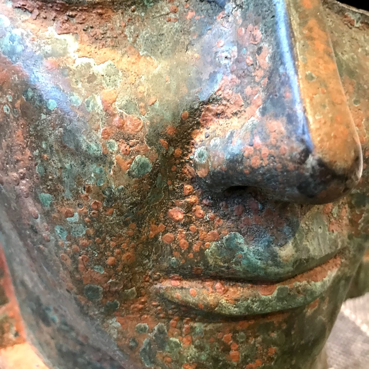 Cast Bronze Head